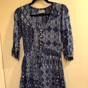 Multi colored blue Sundress